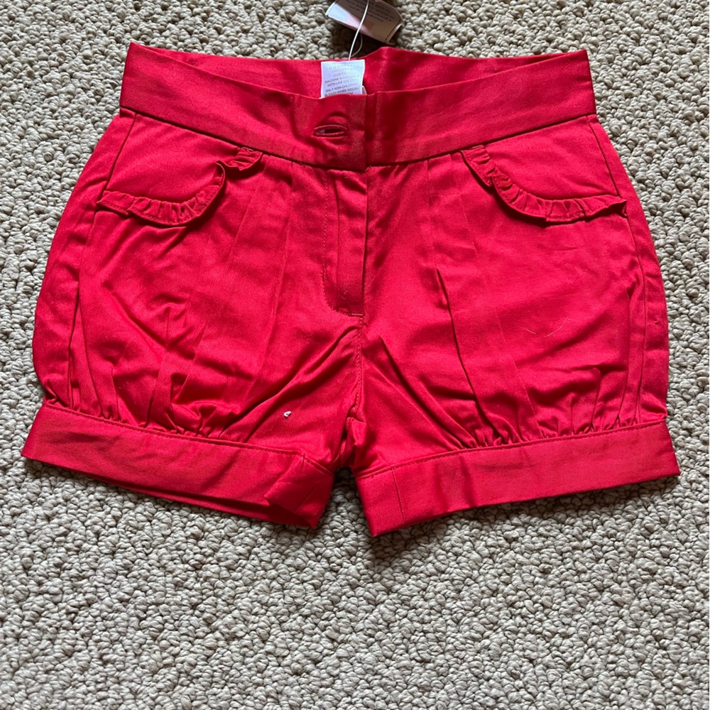 Janie and Jack brand new, with tags, never been worn girls red shorts!